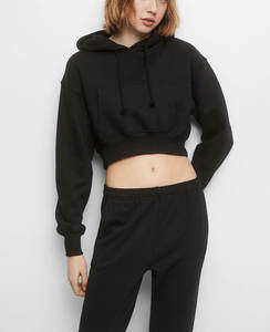 Ensemble deux pièces pour le corps personnalisé pour femmes-Sweat à capuche basique et pantalon évasé Veste zippée Pantalon évasé skinny Jogging Ensemble de survêtement - Product Image 3