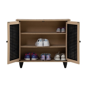 High Quality Compact Wooden Cabinet Double <b>Door</b> Low Level Storage for Apartment Rental Property and Hallway Walkway <b>Stand</b> - Product Image 4
