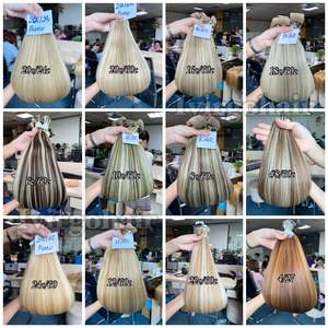 Extensions de cheveux vierges vietnamiennes 100% naturelles, lisses, cuticules alignées, vague naturelle, qualité 10A, trame unique, mèches - Product Image 2