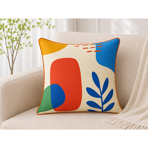 Premium 100% Cotton Floral Printed <b>Cushion</b> <b>Cover</b> | Elegant Decorative Throw Pillow <b>Cover</b> for Living Room & Bedroom - Product Image 5