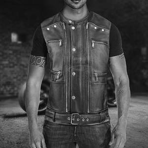 Chaleco de Cuero para Hombre, Diseño Moderno, Precio Económico al por Mayor, Cómodo y Transpirable, Hecho en Pakistán - Product Image 5