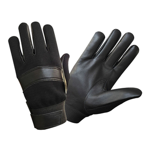 Gants en cuir noir pour homme, thermiques, en spandex, compatibles avec les écrans tactiles, pour la conduite hivernale - Product Image 3