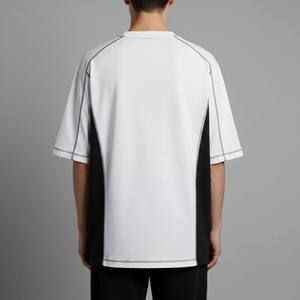 เสื้อยืดผู้ชายทรงหลวมแบบดรอปโชว์เดอร์ เสื้อยืดโอเวอร์ไซส์สั่งทำได้ สำหรับร้านค้าสตรีทแวร์ จัดส่งรวดเร็ว เสื้อยืดลายกราฟิก - Product Image 2
