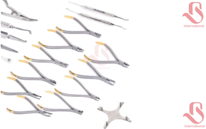 BISONS - Juego de 19 Pinzas Dentales de Ortodoncia Manuales de Calidad Alemana, Acero Inoxidable Profesional, Certificado CE - Product Image 6