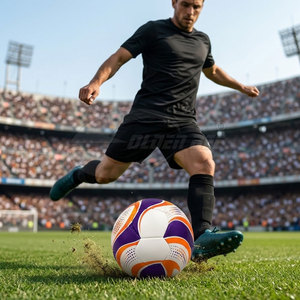 Ballon de football en cuir PU léger, idéal pour l'entraînement des jeunes et les jeux en extérieur – Vente en gros, offre spéciale - Product Image 4