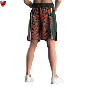 Shorts de boxe MMA élégants avec taille élastique et tissu satiné, ajustement confortable pour les combattants, séances d'entraînement, performances sur le ring - Product Image 3