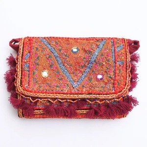 Premium Quality Noorvi Embroidered Mirror <b>Work</b> Clutch <b>Bag</b> Available for Affordable Price from India - Product Image 3