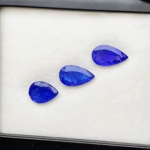 Tanzanita natural tallada en forma de pera, origen Tanzania, calidad AAA con brillo AAA, bonito color, perfecta para cualquier creación de joyería a precio económico. - Product Image 2