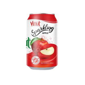 Bebida espumosa de jugo de manzana OEM ODM Fabricante de bebidas de etiqueta privada 330ml Fábrica de Vietnam de alta calidad enlatada - Product Image 1