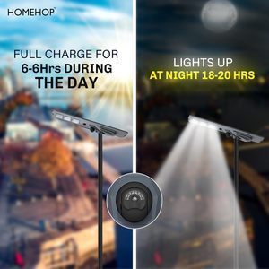 Farolas Solares Homehop de 600 Watts para Exteriores con Cámara de Seguridad, Lámpara con Sensor de Movimiento LED de 135, Impermeable, con Control Remoto - Product Image 2