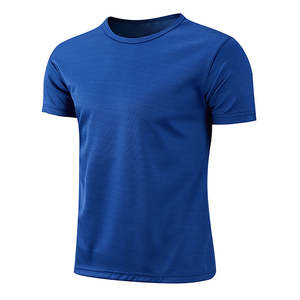 T-shirts unis pour hommes avec logo personnalisé imprimé, 100% polyester, t-shirt de course en polyester par sublimation, logo personnalisé - Product Image 3