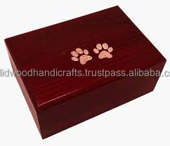 Venta caliente caja de urna de madera para cenizas de mascotas urnas de cremación de madera para cenizas de gatos y perros urnas de palisandro a bajo precio - Product Image 1