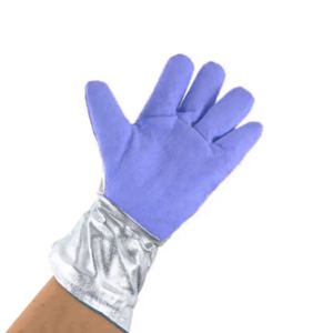 High Flame <b>Fire</b> Resistant Aluminized Welder Leather Gloves Industrial Heavy Duty Para Aramid Lining Cut Abrasion Welding Gloves - Product Image 6