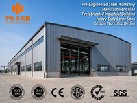Fabricant d'ateliers en acier préfabriqués en Chine, bâtiments métalliques préfabriqués, grande portée, conception personnalisée, usage intensif