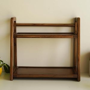 Wooden Kitchen <b>Rack</b> Organizer Shelf Multipurpose Solid Teak Wood Storage <b>Rack</b> <b>for</b> Grocery <b>Spices</b> Sugar Containers <b>Jars</b> - Product Image 3