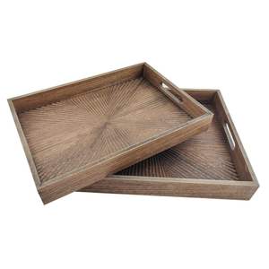 Bandeja de Servir de Madera de Primera Calidad, Bandeja de Madera Sólida para Alimentos, para Cocina, Restaurante, Decoración del Hogar, Disponible para la Venta - Product Image 1