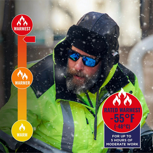 Men's Winter Security Work <b>Jacket</b> Reflective Coat For <b>Workers</b> In Mechanic Industries Related Safety Work <b>Jacket</b> - Product Image 6