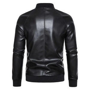 Veste en cuir PU pour moto, design personnalisé OEM, mode automne-hiver, veste en cuir noir pour homme, veste d'affaires, 2026 - Product Image 5