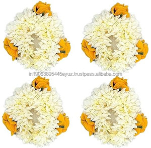YelGajra Coletero de Plástico Hecho a Mano con Diseño de Rosa, Amarillo, Estilo Indio, para Graduación, Sangeet, Mehndi, Regalos de Ramadán y Detalles de Agradecimiento - Product Image 1