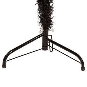 6 ft sottile nero mezzo albero di natale artificiale con Stand elegante decorazione per le vacanze - Product Image 5