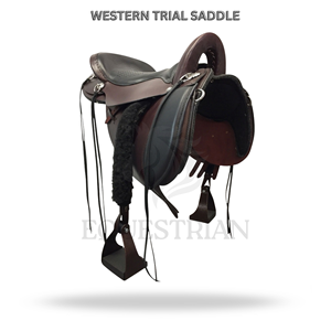 Western Trail Saddle Horse Riding Saddle Equestrian <b>Equipment</b> - Product Image 2