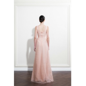 Proveedor Mayorista en Línea de Vestidos para Mujer, Vestido ALESSIA LAYERING EMB, Vestidos de Noche Largos de Lujo con Corte en A y Ligeramente Evase, ODM - Product Image 4