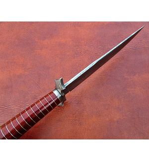 MORIAL SAGA Ensemble de couteaux Bowie en acier inoxydable forgé à la main, lame pleine longueur, manche en bois de rose, lame de 8 pouces, dentelé, pour camping en extérieur - Product Image 4