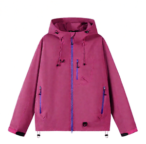 Custom Company Windproof Eco-Friendly Hiking Coat Outdoor Waterproof <b>Canvas</b> Softshell Nylon Zipper Stand Front Men Winter - Product Image 2