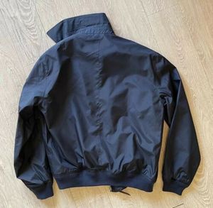 Blouson Bomber Basique pour Homme – Veste d'extérieur bleu marine à poignets côtelés pour homme, vestes d'hiver pour homme - Product Image 2