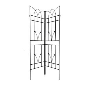 En Oferta: Enrejado de Jardín de Metal Negro para Rosas, Uvas, Glicinias y Plantas Trepadoras, Diseño Cuadrado, Tamaño y Forma Personalizables - Product Image 1