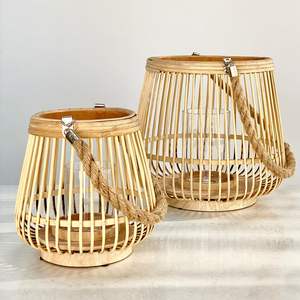 Premium Glass And Rope <b>Lantern</b> Handcrafted Decorative <b>Lighting</b> Accent For Stylish <b>Indoor</b> And Outdoor Spaces - Product Image 4