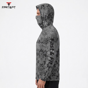 Camisetas de Pesca para Hombre con Protección Solar, Diseño Sublimado en Tela 100% Poliéster, Manga Larga y Capucha - Product Image 3