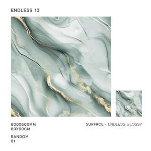 Vente en gros de carreaux de porcelaine africaine brillante 600x600mm brun volcan 24x24 conception de sol de salle de bain 60x60cm pour le marché indien - Product Image 2