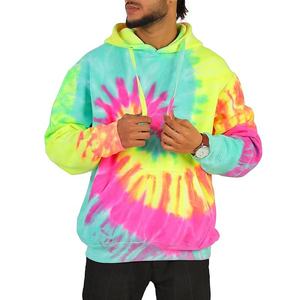 เสื้อฮู้ดสำหรับผู้ชายและผู้หญิงเสื้อมีฮู้ดมัดย้อมผ้าคอตตอน100% ระบายอากาศได้ดีเหมาะสำหรับฤดูหนาว - Product Image 4