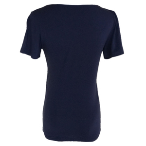 Camiseta de Algodón Orgánico 100% para Mujer, Talla Grande, Lisa, Corte Regular, Estilo Urbano, Suave, Transpirable, Informal, Verano, Venta al Por Mayor Personalizada - Product Image 4