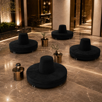 Luxuriöses Modernes Rundes Sofa Hotel-Lobby Lounge-Sitzgelegenheit Kreisförmiges Bankett-Sofa Möbel für Empfangsbereich