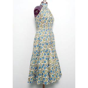 Elegante Vestido de Algodón Estilo Coreano para Mujer, Sin Mangas, Cuello Halter, Vestido de Invitada de Boda, Último Diseño Casual, Vestidos Sin Mangas - Product Image 4