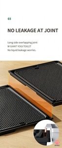 Bac d'apprentissage de la propreté modulaire pour chien, connectable, pour chiot d'intérieur, étanche, avec grille pour pattes sèches, robuste, antidérapant, facile à nettoyer - Product Image 5