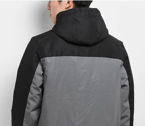 Custom Made Hooded Waterproof Quick Dry Breathable Polyester/Nylon Casual Autumn Windbreaker <b>Jacket</b> Men Outdoor Clothing Custom - Product Image 3