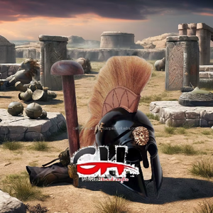 Casque en métal du roi Léonidas de Sparte, inspiré du jeu médiéval CH Medieval 300, pour Halloween, remise de diplôme, Pâques, déguisement, jeu de rôle, cadeaux et décoration - Product Image 1