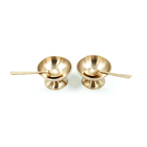 Bol à glace en laiton poli miroir, vaisselle élégante pour desserts et dîners, bol à glace à prix avantageux - Product Image 6