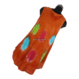 Robe de plage décontractée tie-dye bohème pour femme, collection été 2026, idéale pour les occasions festives, vente en gros, également disponible pour filles. - Product Image 3