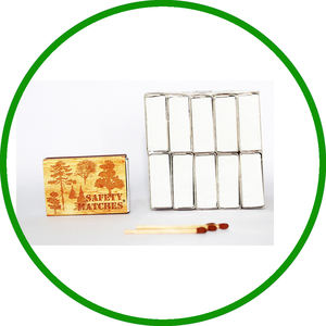Caja de fósforos de seguridad estilo vintage, ecológica, resistente al agua, con astillas de madera duraderas de 48x35x12mm, para uso doméstico y hotelero, al mejor precio. - Product Image 4