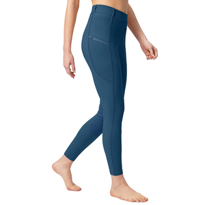 กางเกงขี่ม้าเอวสูงสำหรับผู้หญิง กางเกงขี่ม้าซิลิโคนกันลื่นระบายอากาศได้ดีพร้อมกระเป๋า - Product Image 2