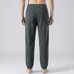 Pantalones Deportivos Premium para Hombre, de Algodón Grueso, Corte Holgado, Pierna Ancha, Forro de Felpa Suave, Estilo Lujoso y Formal - Product Image 1