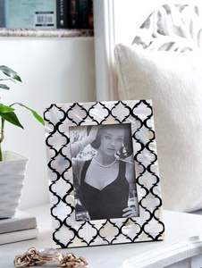 Nuevo Marco de Fotos con Incrustaciones de Madreperla, Marco Floral Hecho a Mano de MDF y Resina, Marco para Fotos con Madreperla a un Precio Muy Bajo y Económico - Product Image 2