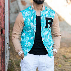 Veste de sport universitaire d'hiver personnalisée grande taille pour hommes, veste de sport de type Letterman avec des matériaux 100% laine de haute qualité - Product Image 4