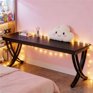Minimalist Industrial Design Two-Person Office <b>Desk</b> for Home or Study with Computer Study <b>Desk</b> Features - Product Image 2
