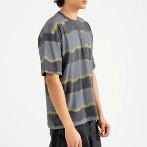 Camiseta de Algodón/Poliéster de Secado Rápido para Hombre, Corte Regular, Color Negro, Cuello Redondo, para Verano, Diseño Personalizado, Antiarrugas - Product Image 3