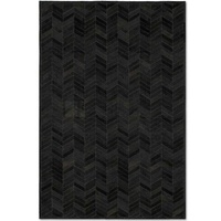 Rustique Chic tapis en cuir de vachette fait à la main Patchwork Design cuir Patchwork solide noir tapis peau de vache tapis en cuir fait à la main